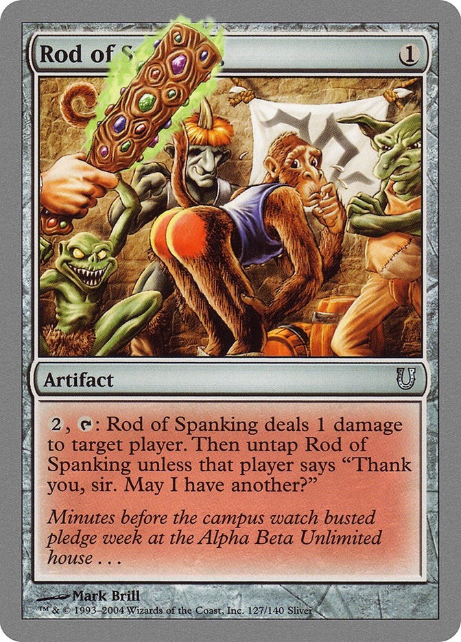 Image for Rod of Spanking (127) [Unhinged] - Magic: The Gathering