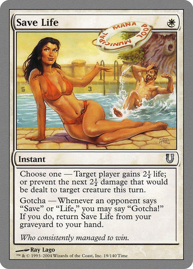 Image for Save Life (19) [Unhinged] - Magic: The Gathering