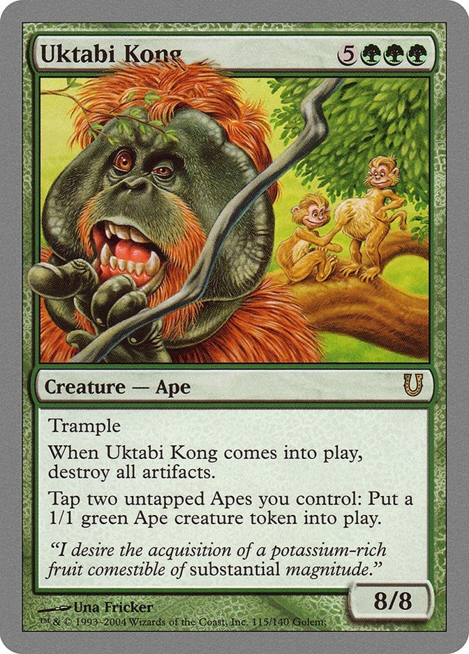 Image for Uktabi Kong (115) [Unhinged] - Magic: The Gathering