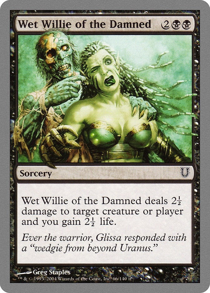 Image for Wet Willie of the Damned (66) [Unhinged] - Magic: The Gathering