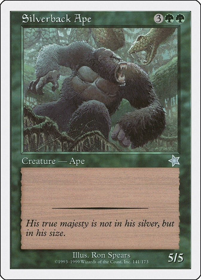 Image for Silverback Ape (141) [Starter 1999] - Magic: The Gathering