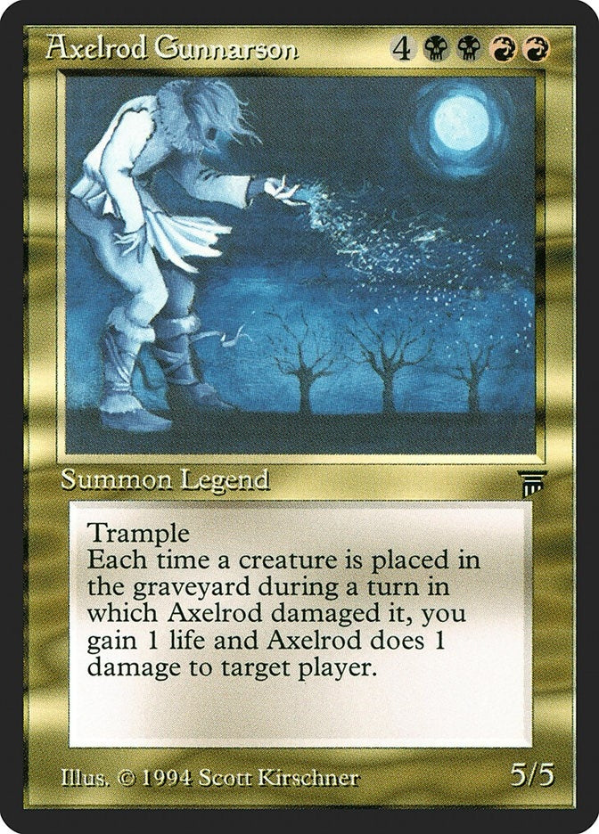 Image for Axelrod Gunnarson [Legends] - Magic: The Gathering