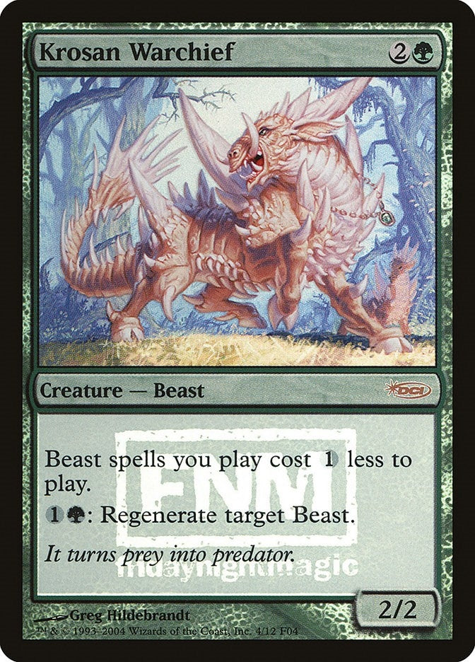 Image for Krosan Warchief (4) [FNM Promos] - Magic: The Gathering