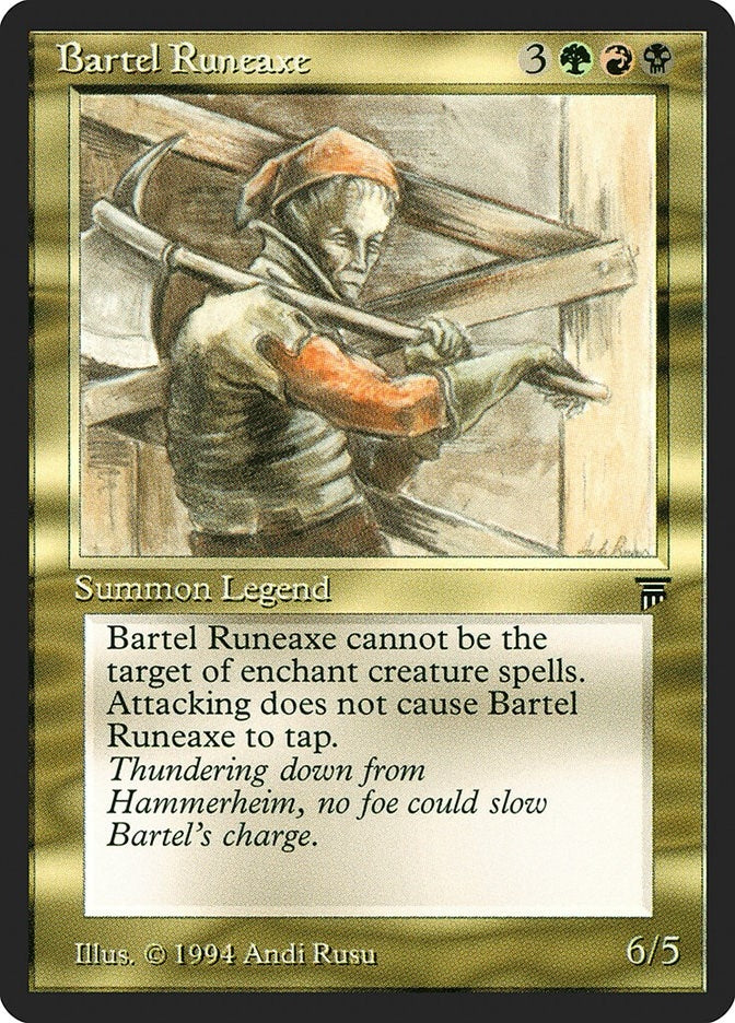 Image for Bartel Runeaxe [Legends] - Magic: The Gathering