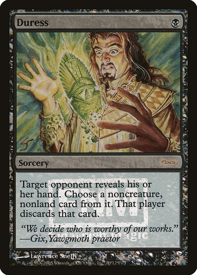 Image for Duress (10) [FNM Promos] - Magic: The Gathering