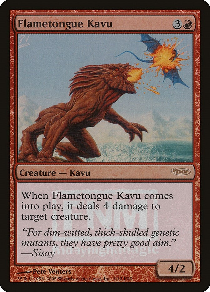 Image for Flametongue Kavu (3) [FNM Promos] - Magic: The Gathering