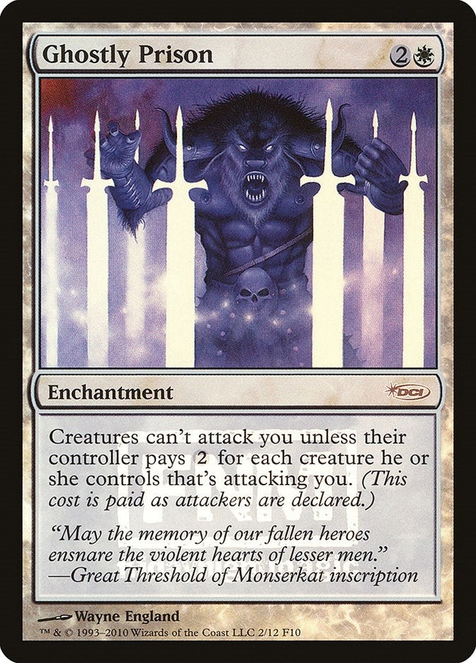 Image for Ghostly Prison (2) [FNM Promos] - Magic: The Gathering