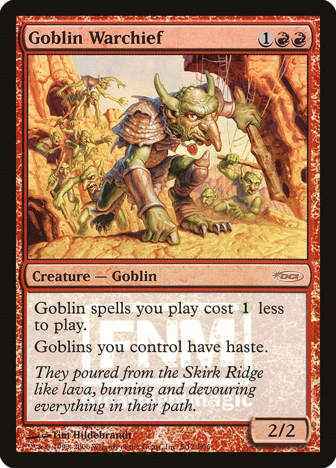 Image for Goblin Warchief (2006) (5) [FNM Promos] - Magic: The Gathering