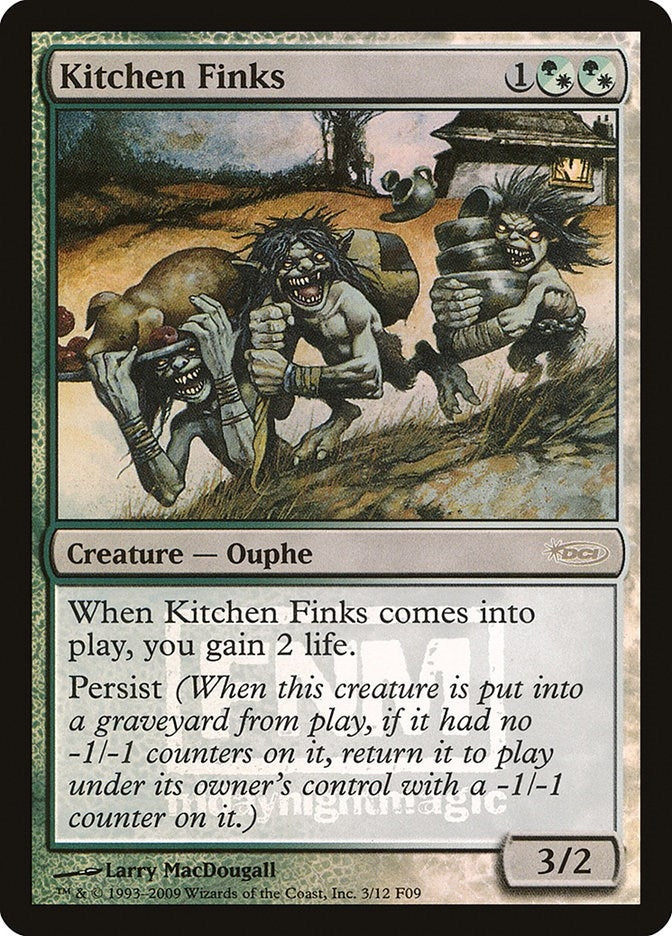 Image for Kitchen Finks (3) [FNM Promos] - Magic: The Gathering