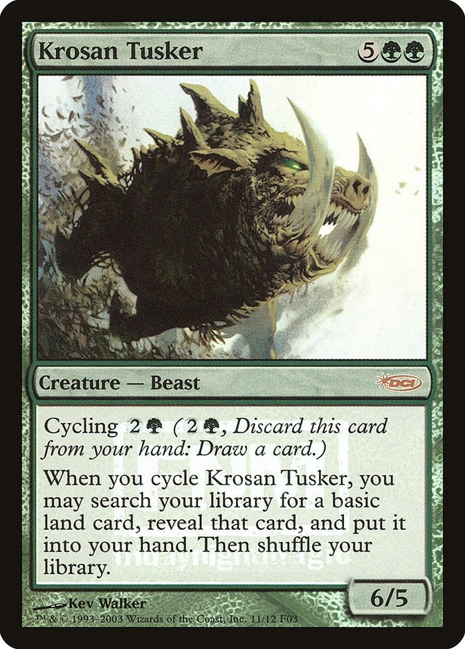 Image for Krosan Tusker (11) [FNM Promos] - Magic: The Gathering