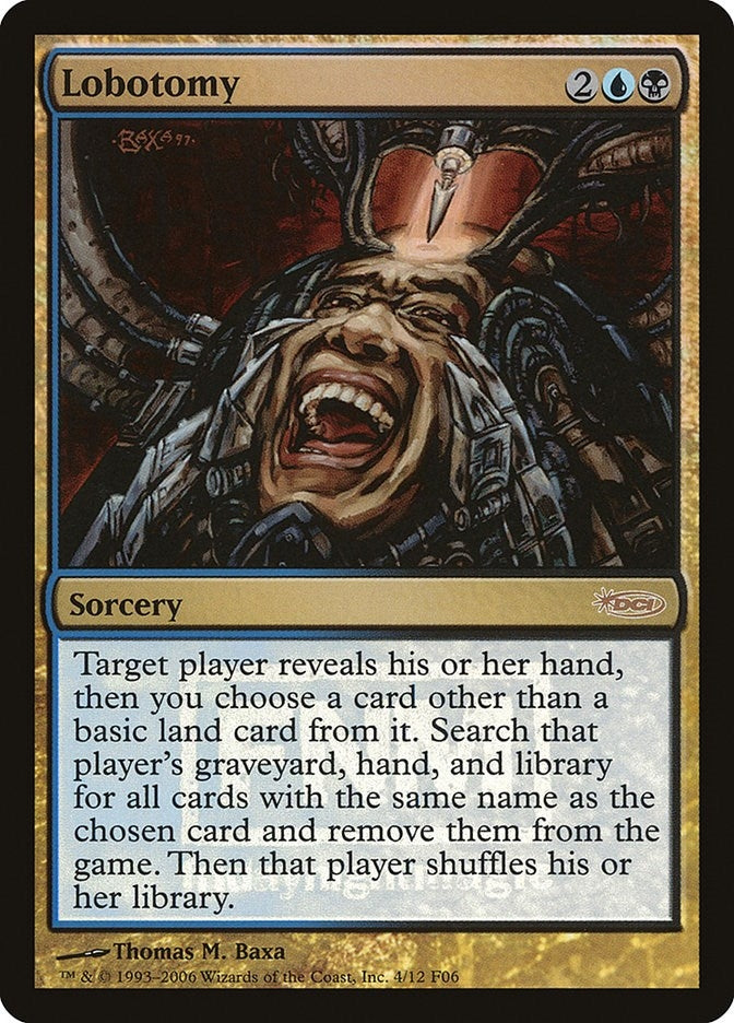 Image for Lobotomy (4) [FNM Promos] - Magic: The Gathering