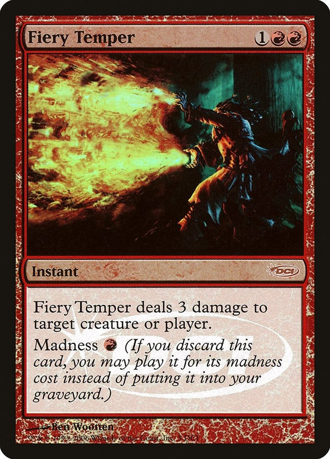 Image for Fiery Temper (3) [WPN & Gateway Promos] - Magic: The Gathering