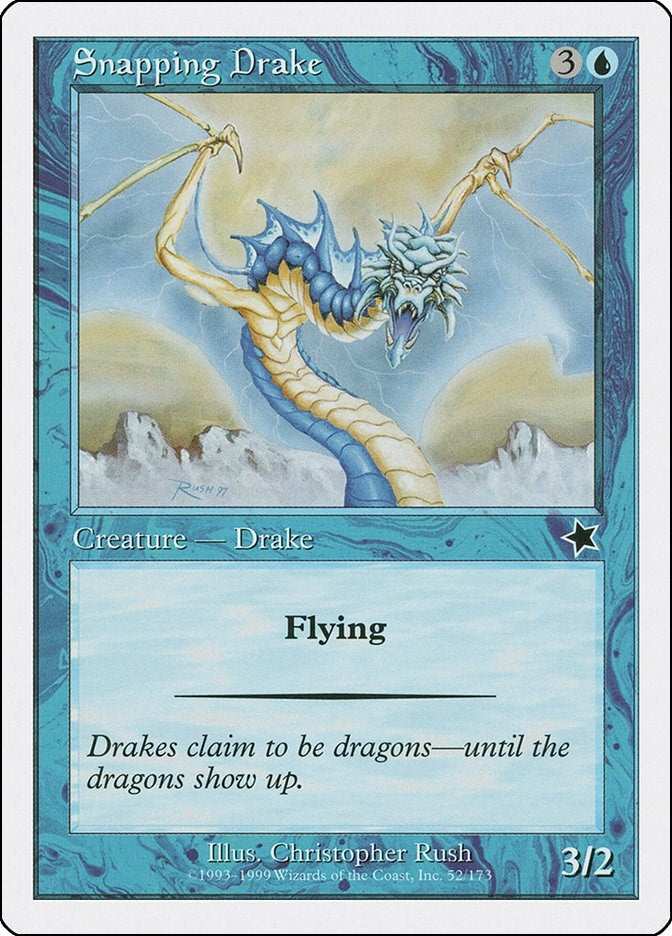 Image for Snapping Drake (52) [Starter 1999] - Magic: The Gathering
