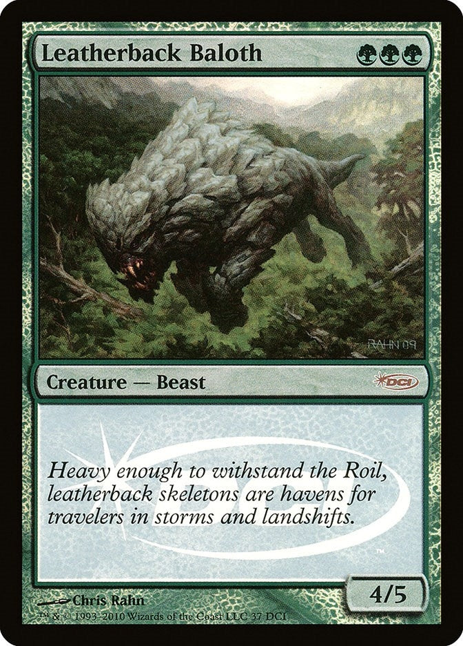 Image for Leatherback Baloth (37) [WPN & Gateway Promos] - Magic: The Gathering