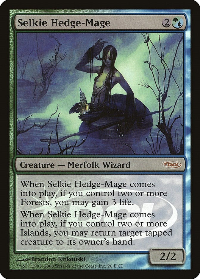 Image for Selkie Hedge-Mage (20) [WPN & Gateway Promos] - Magic: The Gathering
