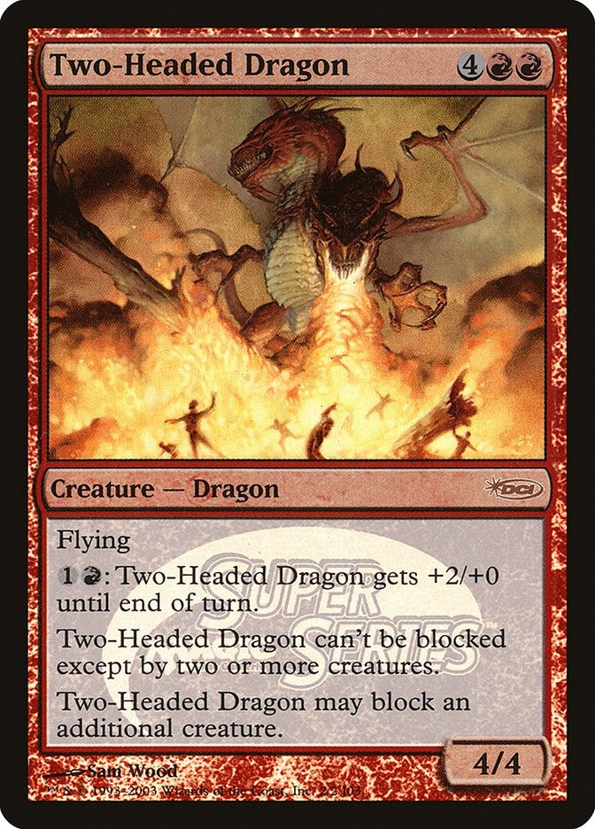 Image for Two-Headed Dragon (Junior Super Series) (2) [Junior Series Promos] - Magic: The Gathering