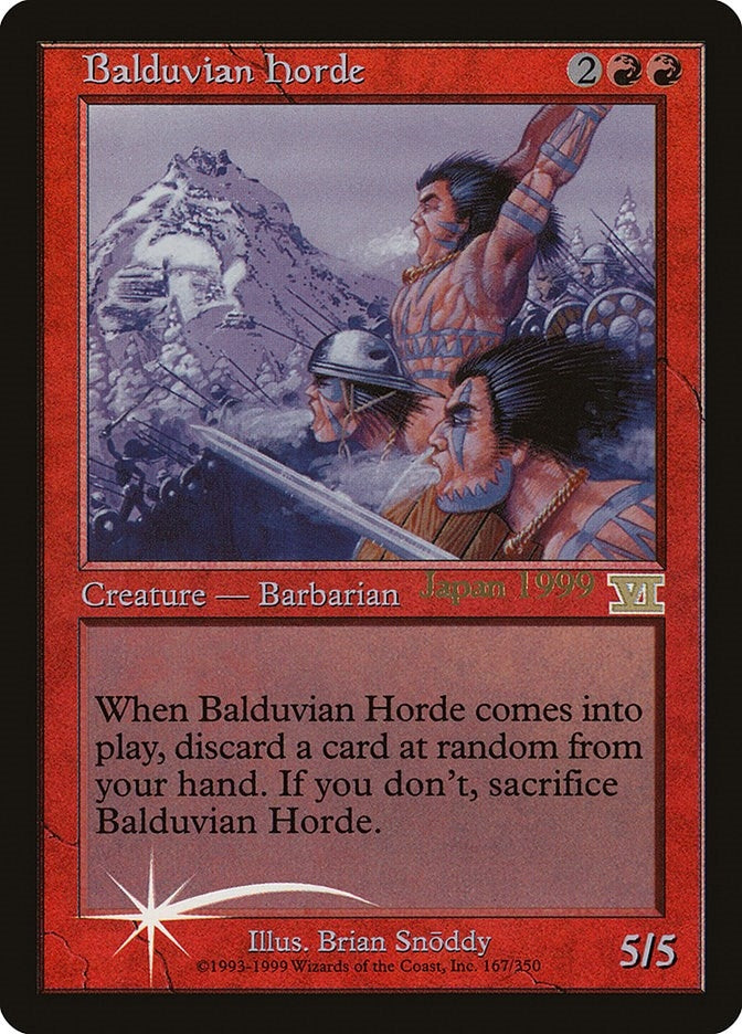 Image for Balduvian Horde (167) [Unique and Miscellaneous Promos] - Magic: The Gathering