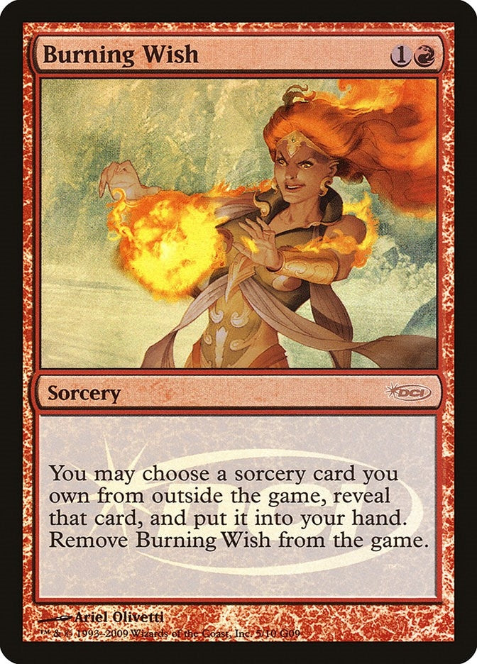 Image for Burning Wish (5) [Judge Promos] - Magic: The Gathering