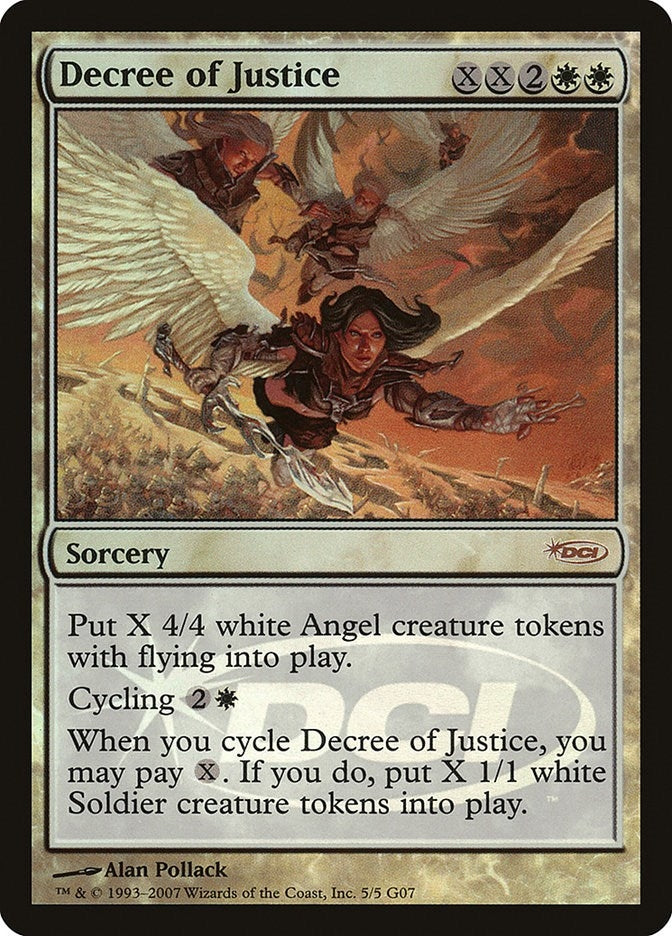 Image for Decree of Justice (5) [Judge Promos] - Magic: The Gathering