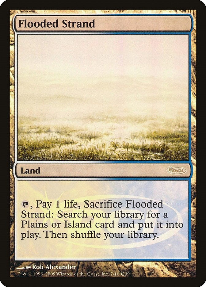 Image for Flooded Strand (7) [Judge Promos] - Magic: The Gathering
