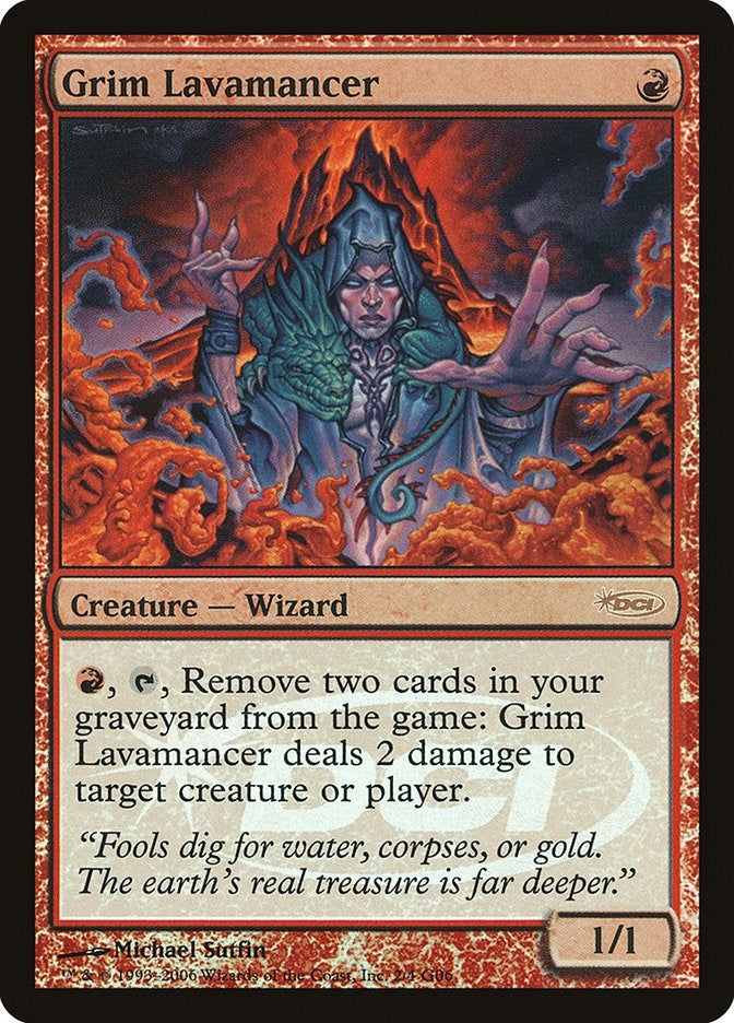 Image for Grim Lavamancer (2) [Judge Promos] - Magic: The Gathering