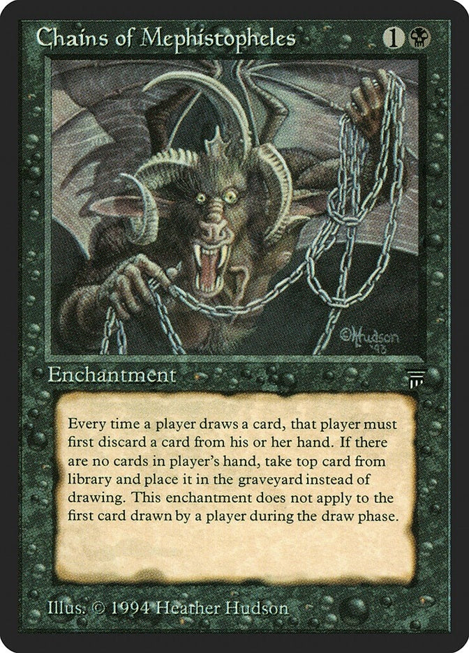 Image for Chains of Mephistopheles [Legends] - Magic: The Gathering