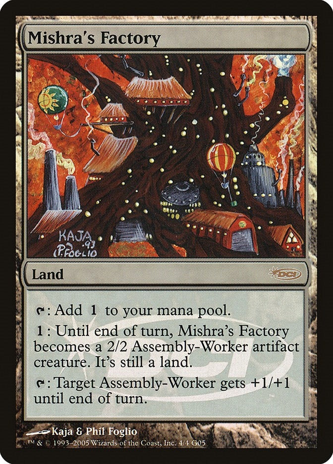 Image for Mishra's Factory (4) [Judge Promos] - Magic: The Gathering
