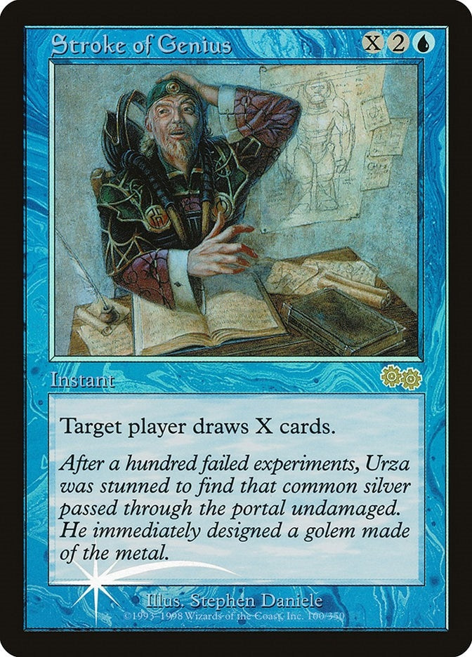 Image for Stroke of Genius (100) [Judge Promos] - Magic: The Gathering