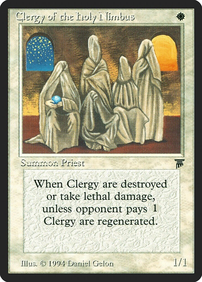 Image for Clergy of the Holy Nimbus [Legends] - Magic: The Gathering