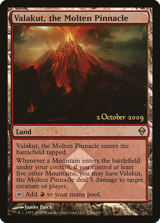 Image for Valakut, the Molten Pinnacle (228) [Launch Party & Release Event Promos] - Magic: The Gathering