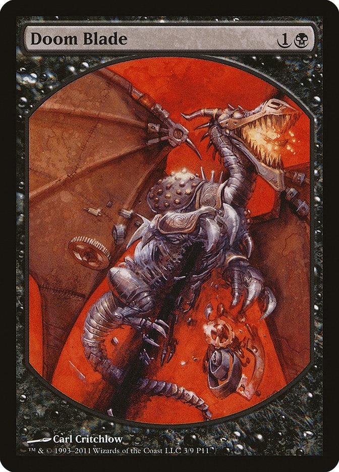 Image for Doom Blade (3) [Magic Player Rewards] - Magic: The Gathering