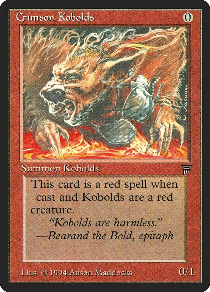 Image for Crimson Kobolds [Legends] - Magic: The Gathering