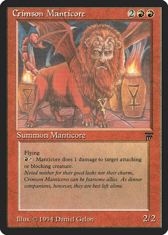 Image for Crimson Manticore [Legends] - Magic: The Gathering