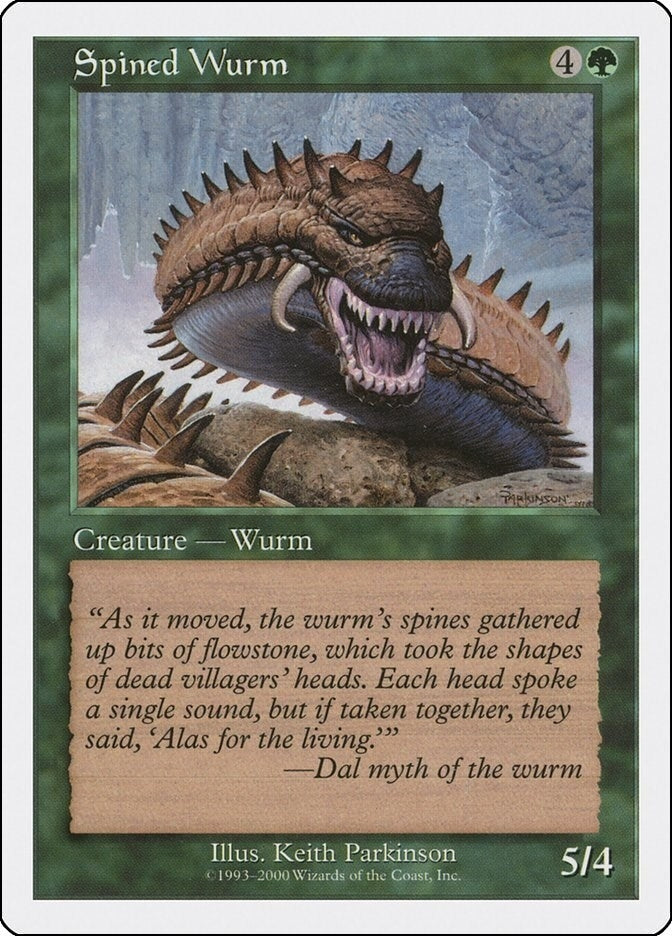 Image for Spined Wurm [Media Promos] - Magic: The Gathering
