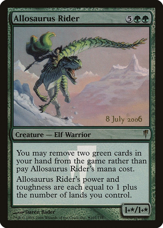 Image for Allosaurus Rider (101) [Prerelease Cards] - Magic: The Gathering
