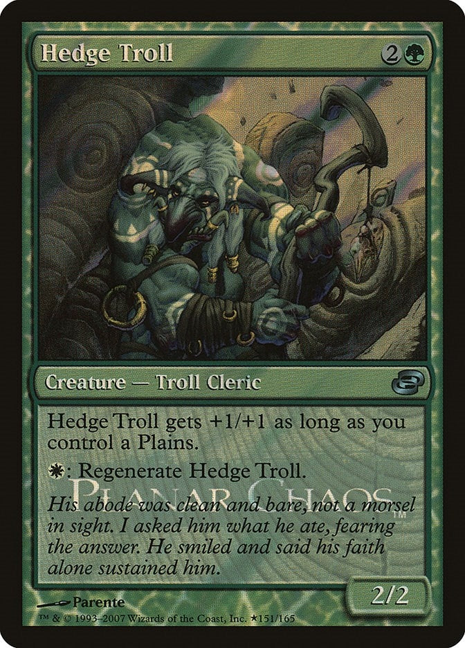 Image for Hedge Troll (151) [Launch Party & Release Event Promos] - Magic: The Gathering