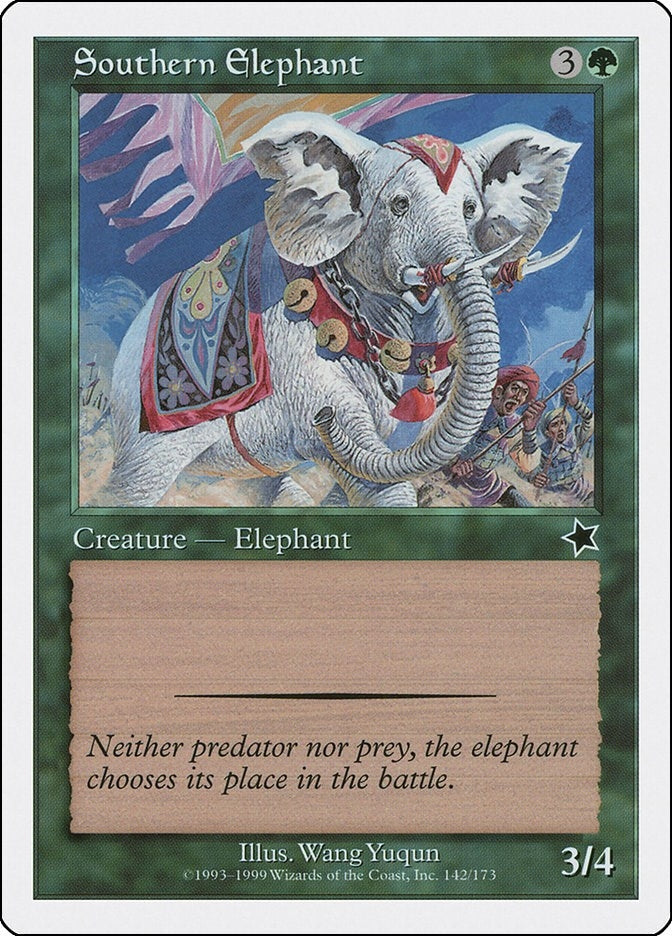 Image for Southern Elephant (142) [Starter 1999] - Magic: The Gathering
