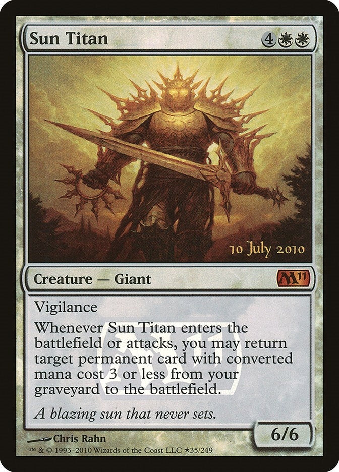 Image for Sun Titan (35) [Prerelease Cards] - Magic: The Gathering