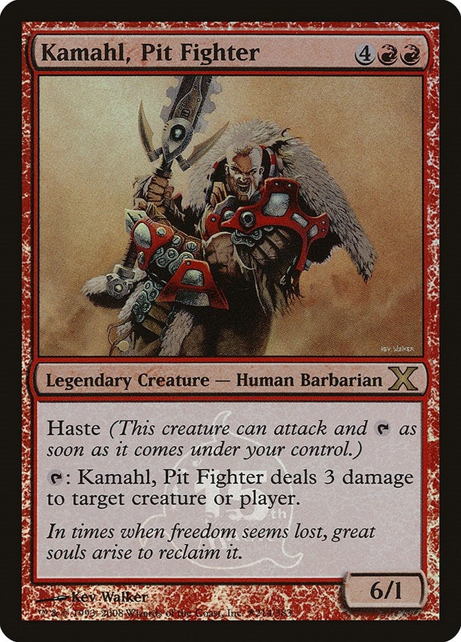 Image for Kamahl, Pit Fighter (15th Anniversary) (214) [Unique and Miscellaneous Promos] - Magic: The Gathering