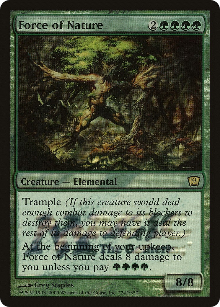 Image for Force of Nature (242) [Launch Party & Release Event Promos] - Magic: The Gathering