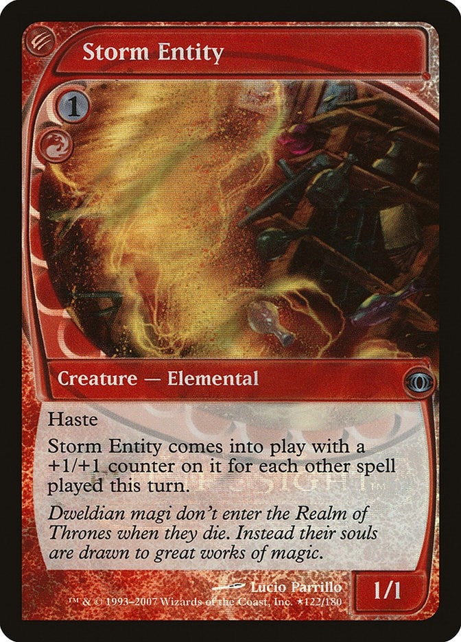 Image for Storm Entity (122) [Launch Party & Release Event Promos] - Magic: The Gathering