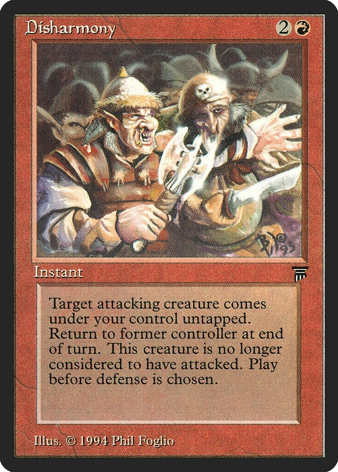 Image for Disharmony [Legends] - Magic: The Gathering