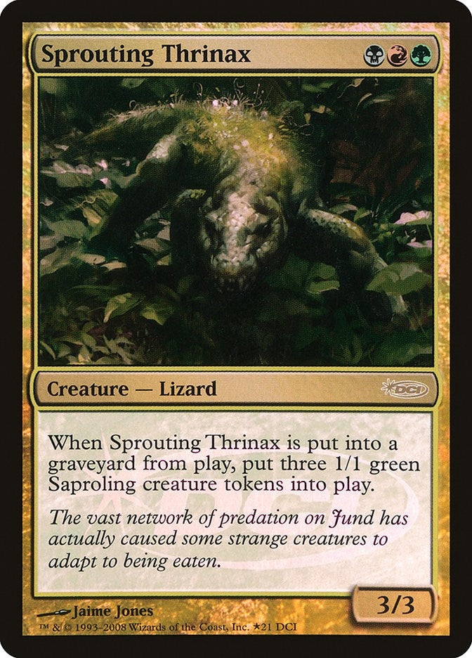 Image for Sprouting Thrinax (21) [WPN & Gateway Promos] - Magic: The Gathering