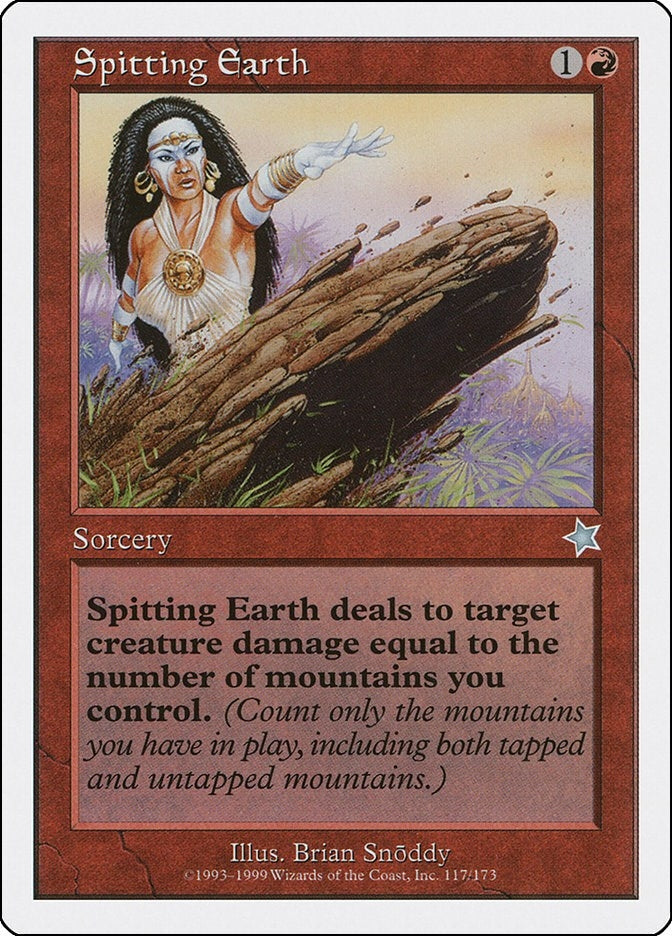 Image for Spitting Earth (117) [Starter 1999] - Magic: The Gathering