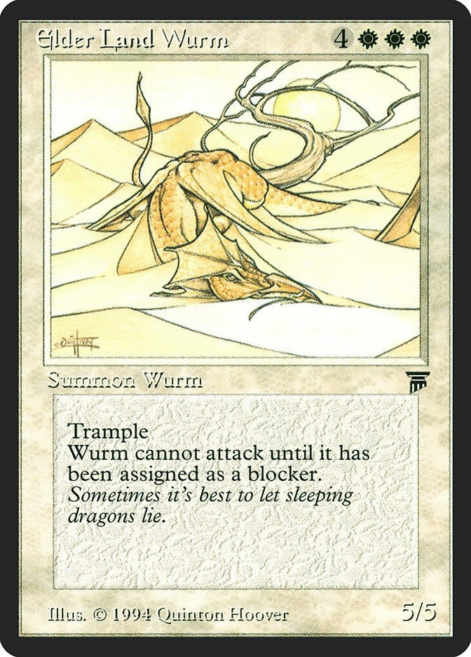 Image for Elder Land Wurm [Legends] - Magic: The Gathering