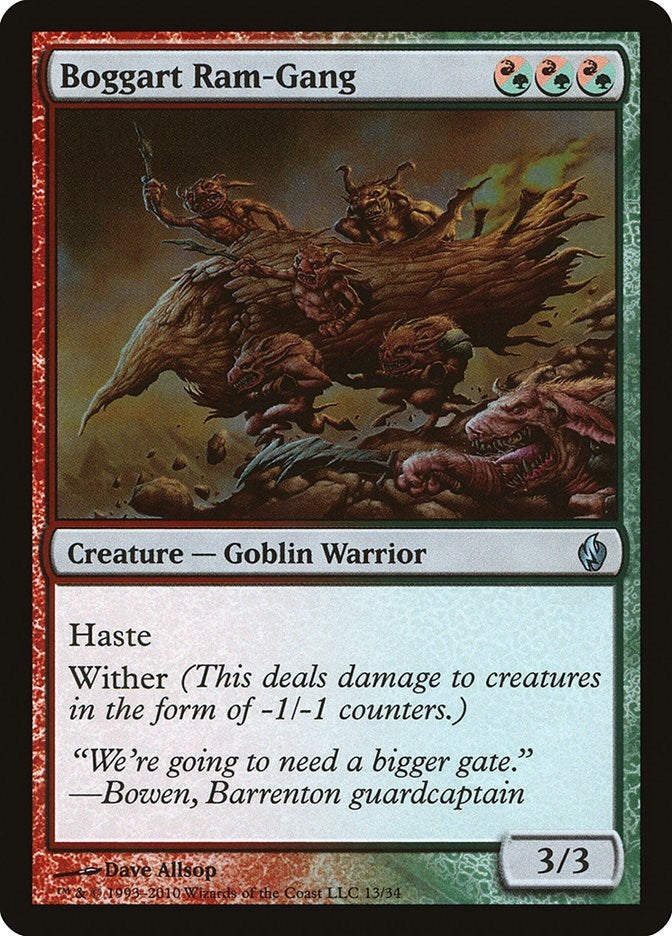 Image for Boggart Ram-Gang (13) [Premium Deck Series: Fire and Lightning] - Magic: The Gathering