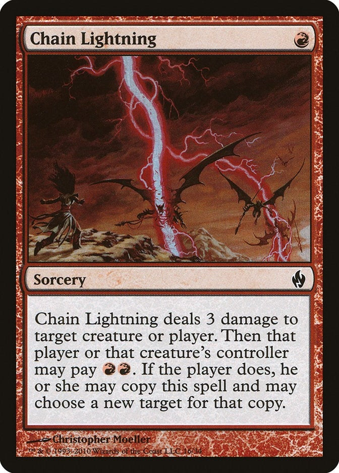 Image for Chain Lightning (16) [Premium Deck Series: Fire and Lightning] - Magic: The Gathering