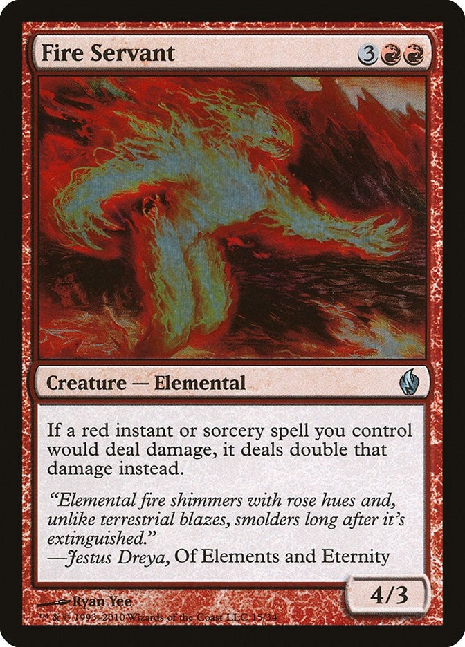 Image for Fire Servant (15) [Premium Deck Series: Fire and Lightning] - Magic: The Gathering