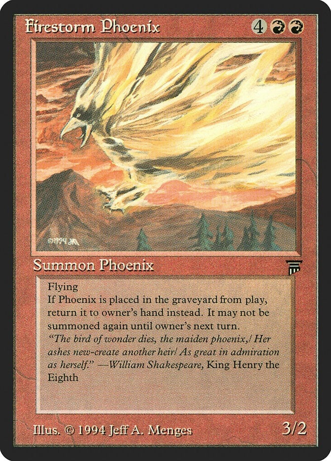 Image for Firestorm Phoenix [Legends] - Magic: The Gathering