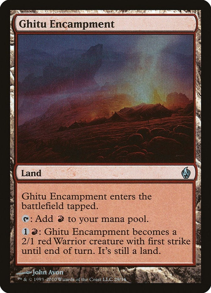 Image for Ghitu Encampment (29) [Premium Deck Series: Fire and Lightning] - Magic: The Gathering